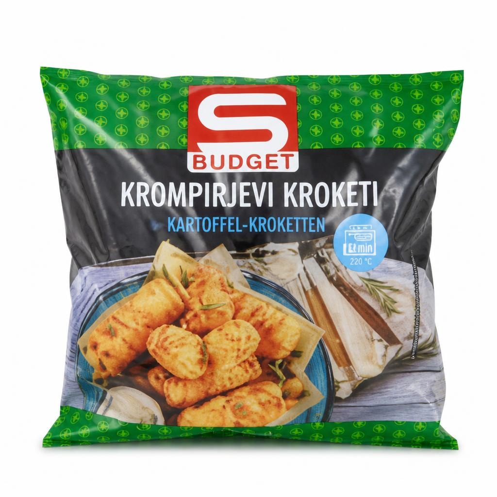 Krompirjevi Kroketi 750 g Budget - Akcija v trgovini Spar