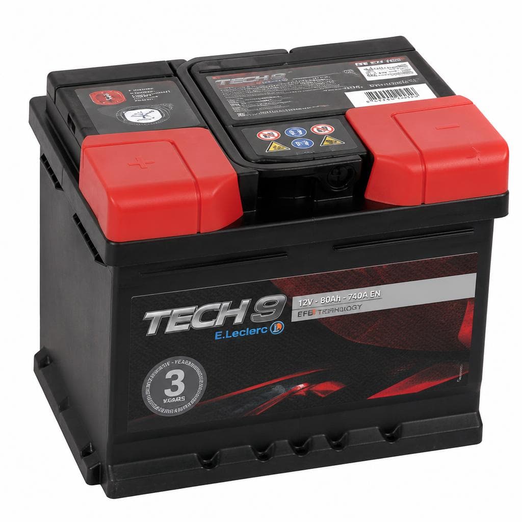 Akumulator Tech 9 80 Ah Akcija v trgovini E.Leclerc