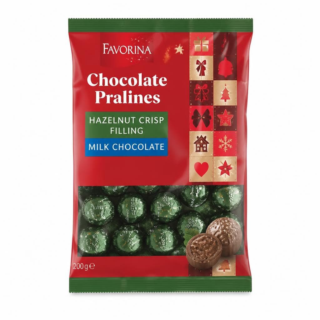 Favorina polnjene bele praline 200 g Akcija v trgovini Lidl