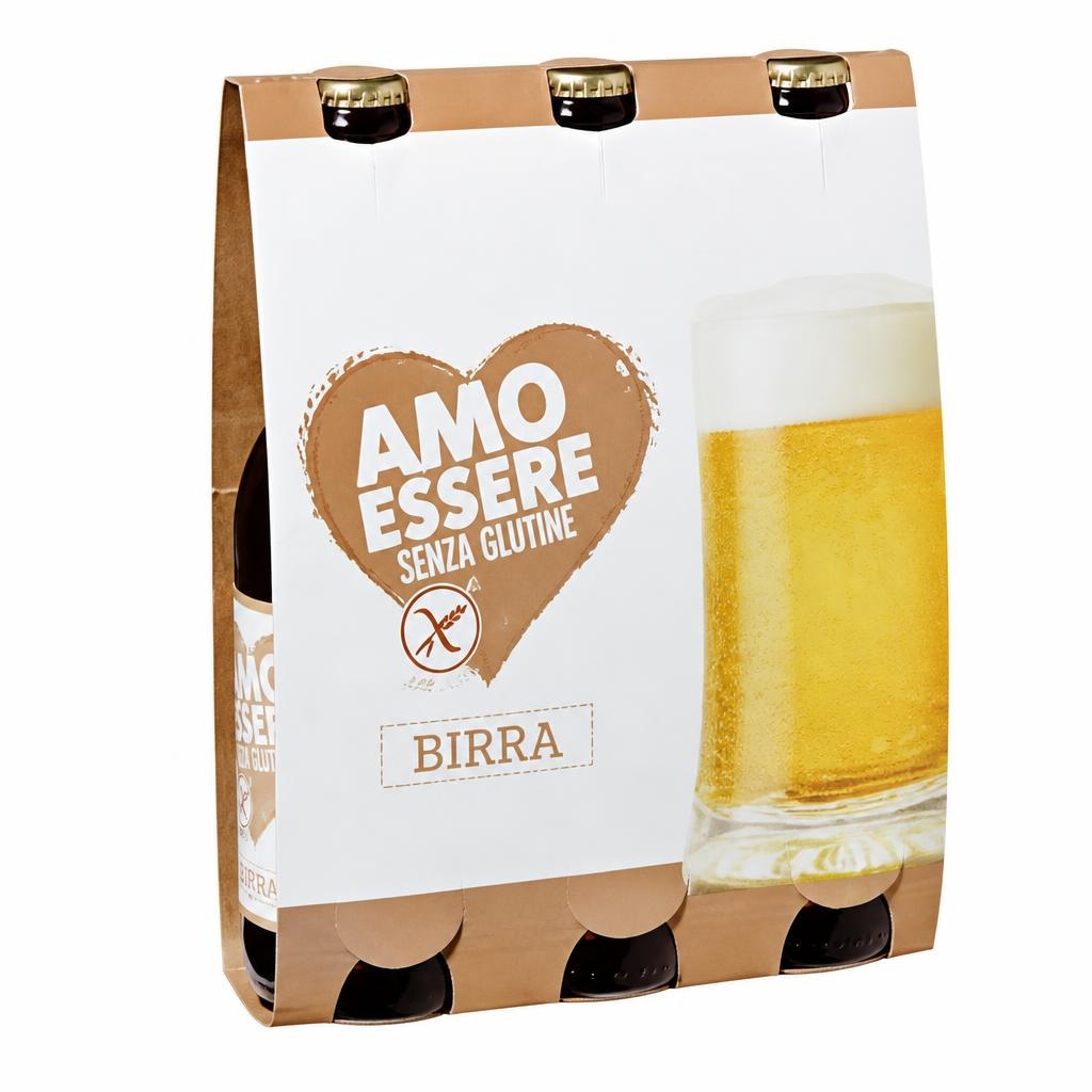 Pivo brez glutena 4,8 vol. % 3 x 330 ml AMO ESSERE Akcija v trgovini Eurospin