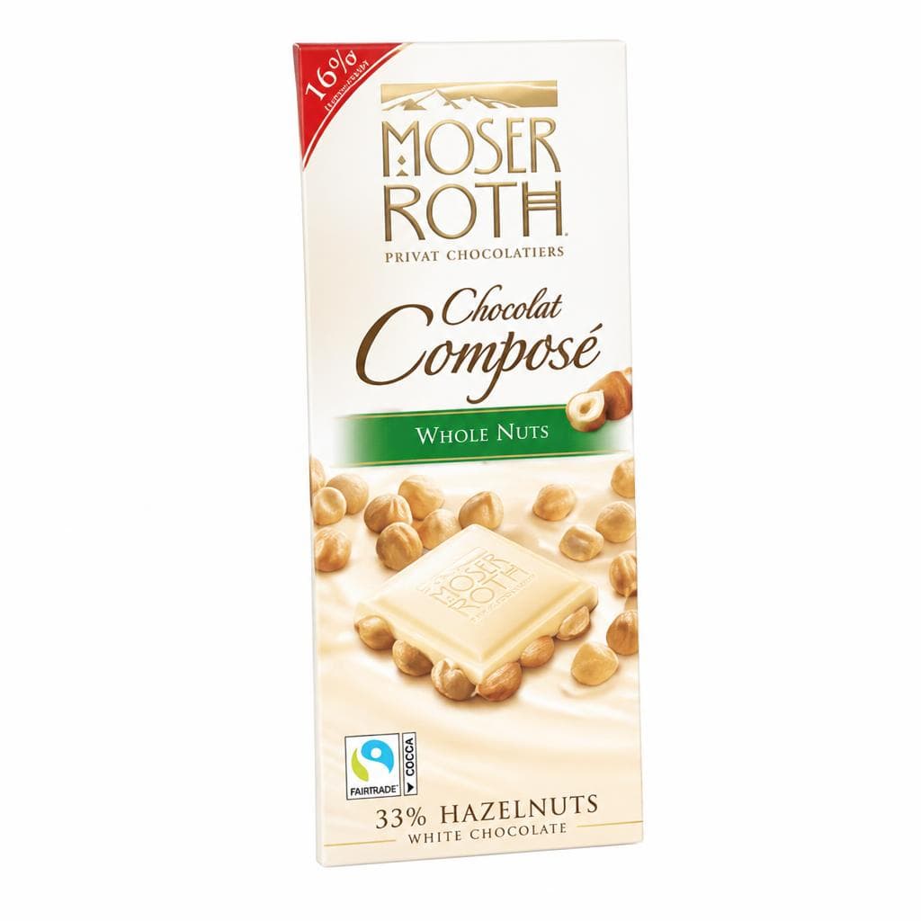 Moser Roth čokolada s celimi oreščki 125 g Akcija v trgovini Hofer