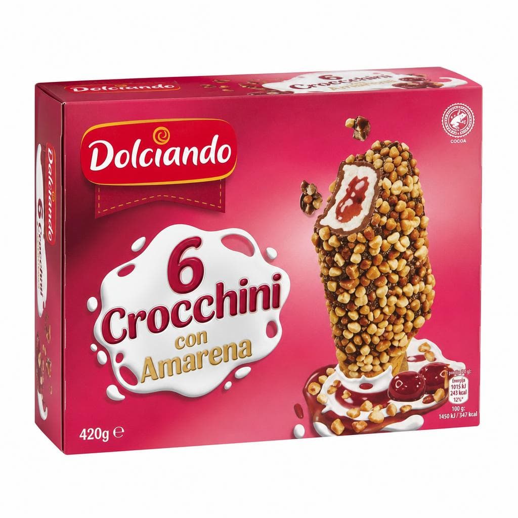 Sladoledne lučke z višnjo 420 g Dolciando Akcija v trgovini Eurospin