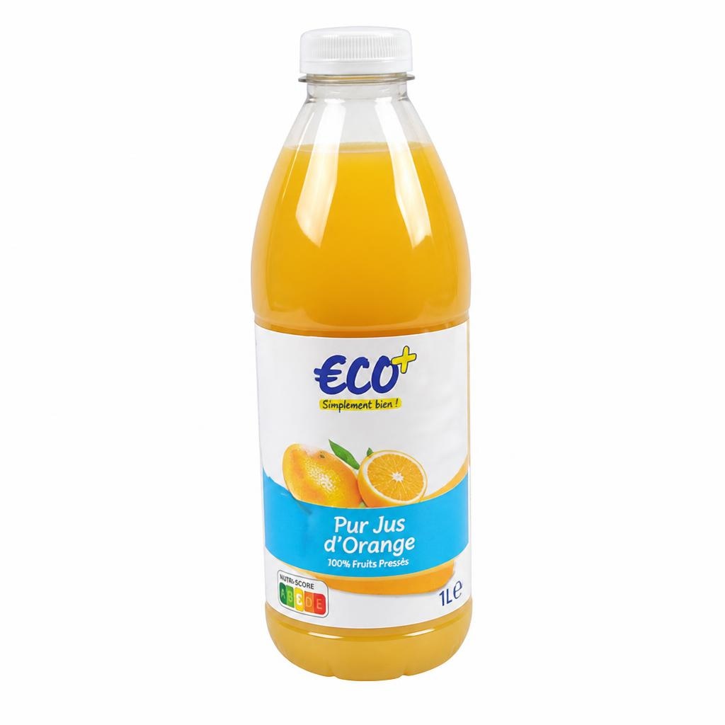 Pomarančni sok 1 l ECO+ Akcija v trgovini E.Leclerc
