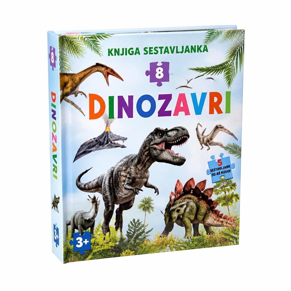 Knjiga sestavljanka dinozavri Akcija v trgovini Lidl
