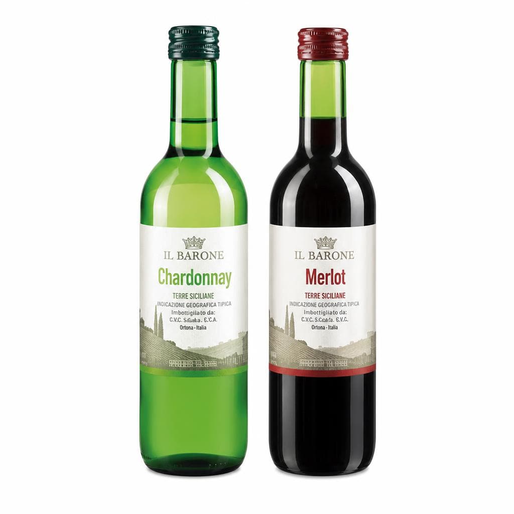 Vino Chardonnay ali Merlot 0,25 l Il Barone Akcija v trgovini Spar