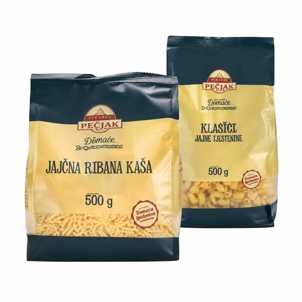 Pekarne Pečjak suhe testenine od 250 g do 500 g Akcija v trgovini Tuš