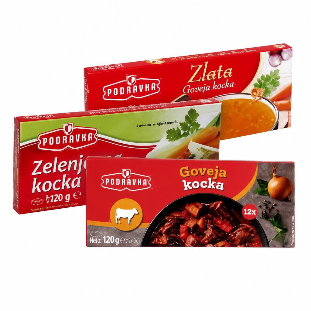 Podravka jušne kocke 120 g Akcija v trgovini Spar
