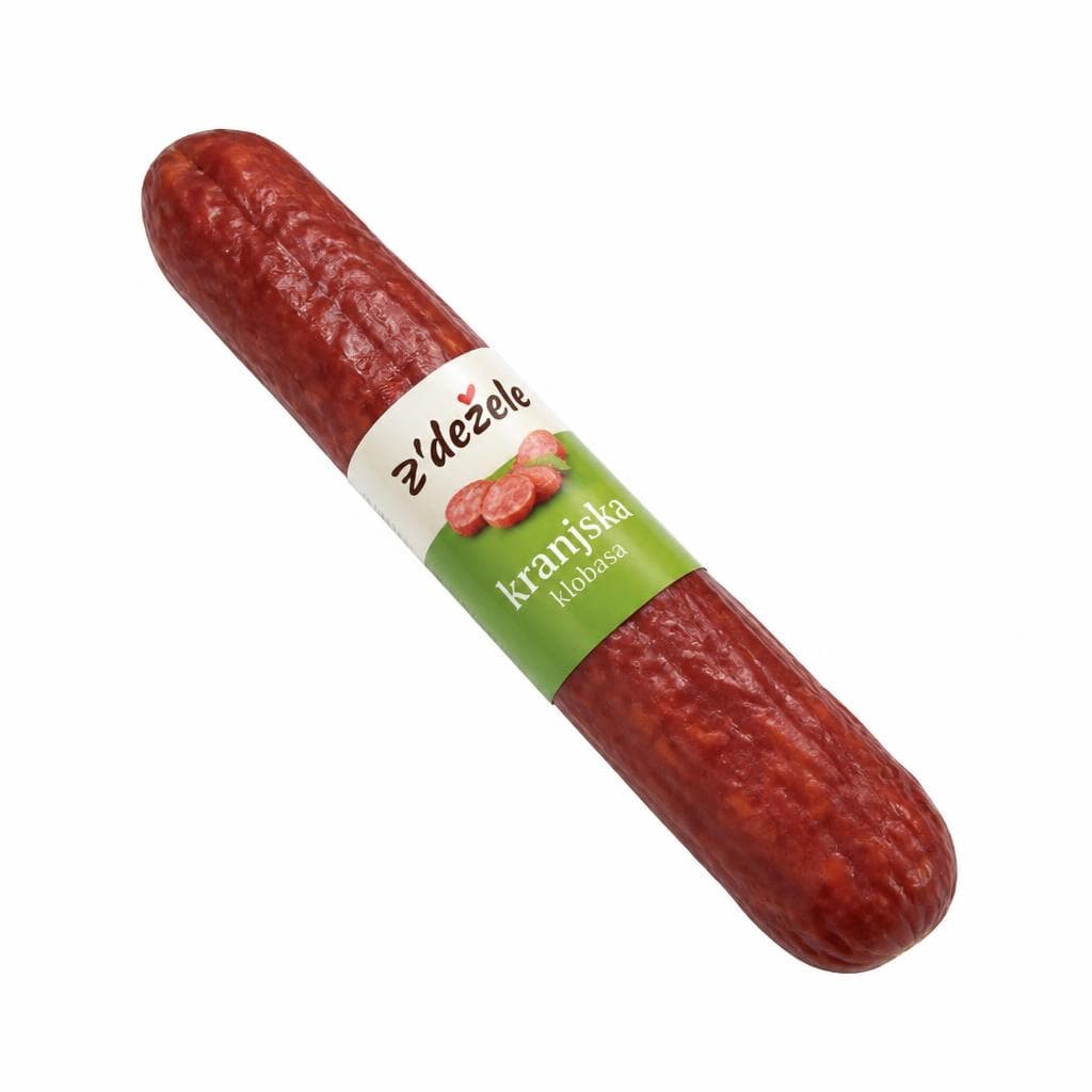 Kranjska klobasa Z'dežele 1 kg Akcija v trgovini Tuš