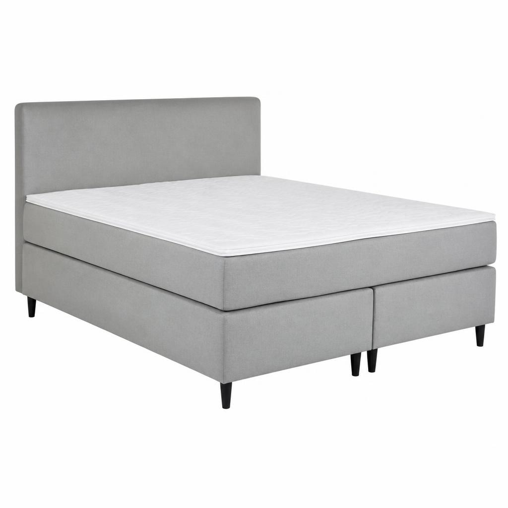 Dormi Pur boxspring postelja svetlo siva/srebrna 140x200 cm Akcija v trgovini Dipo