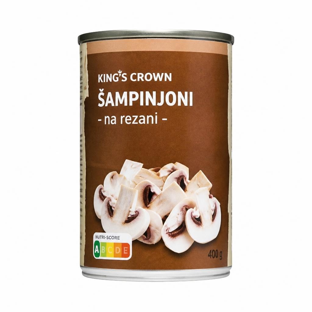 King's Crown šampinjoni 400 g Akcija v trgovini Hofer