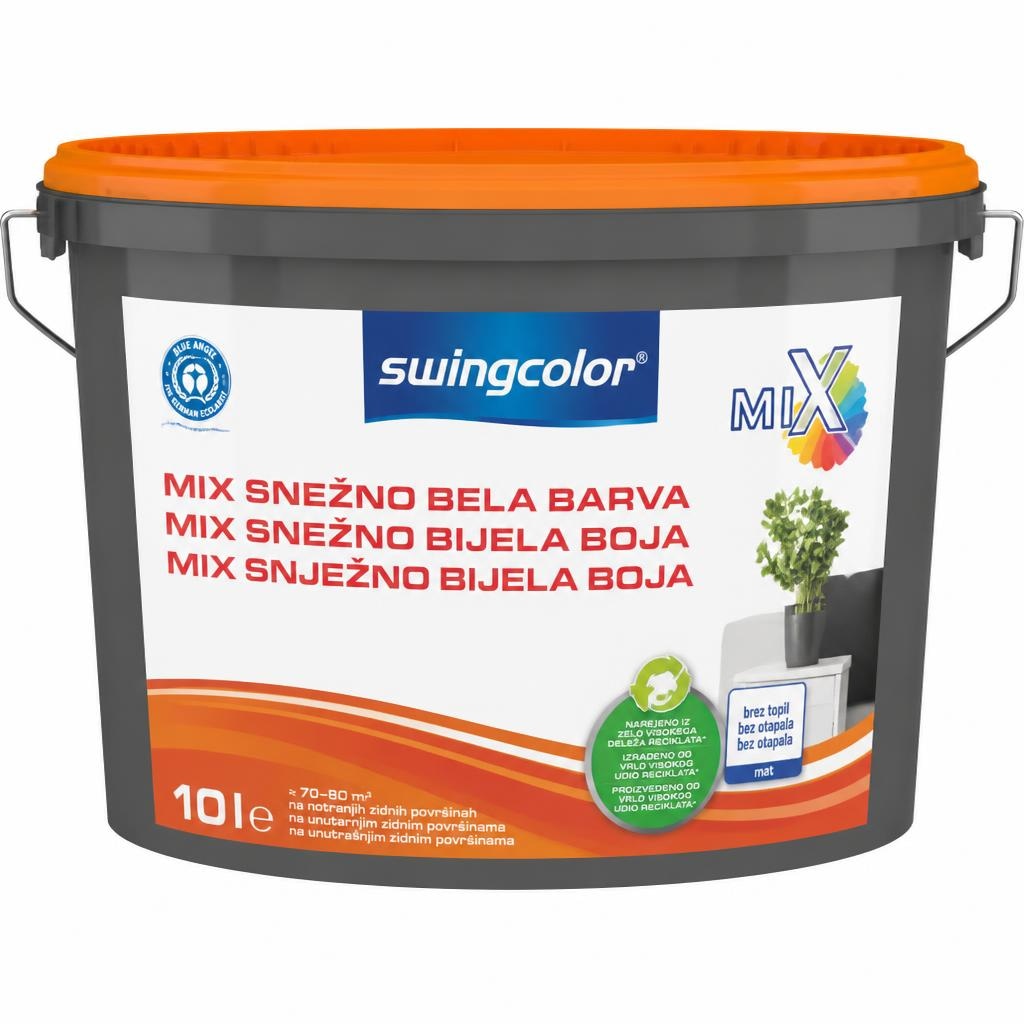 Swingcolor Mix snežno bela barva Basis 2 ali 4 5 L Akcija v trgovini Bauhaus