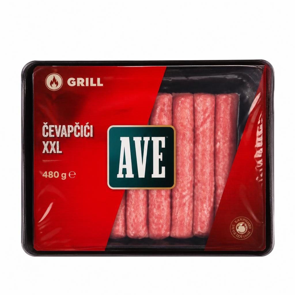 Čevapčiči XXL 720 g Ave Akcija v trgovini Spar