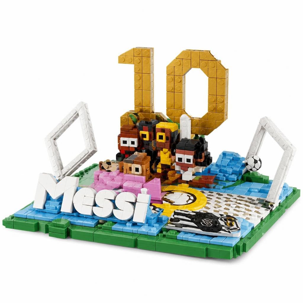Kocke LEGO Messi, Vini Jr., Kylian Mbappe ali Cristiano Ronaldo Akcija v trgovini Mercator