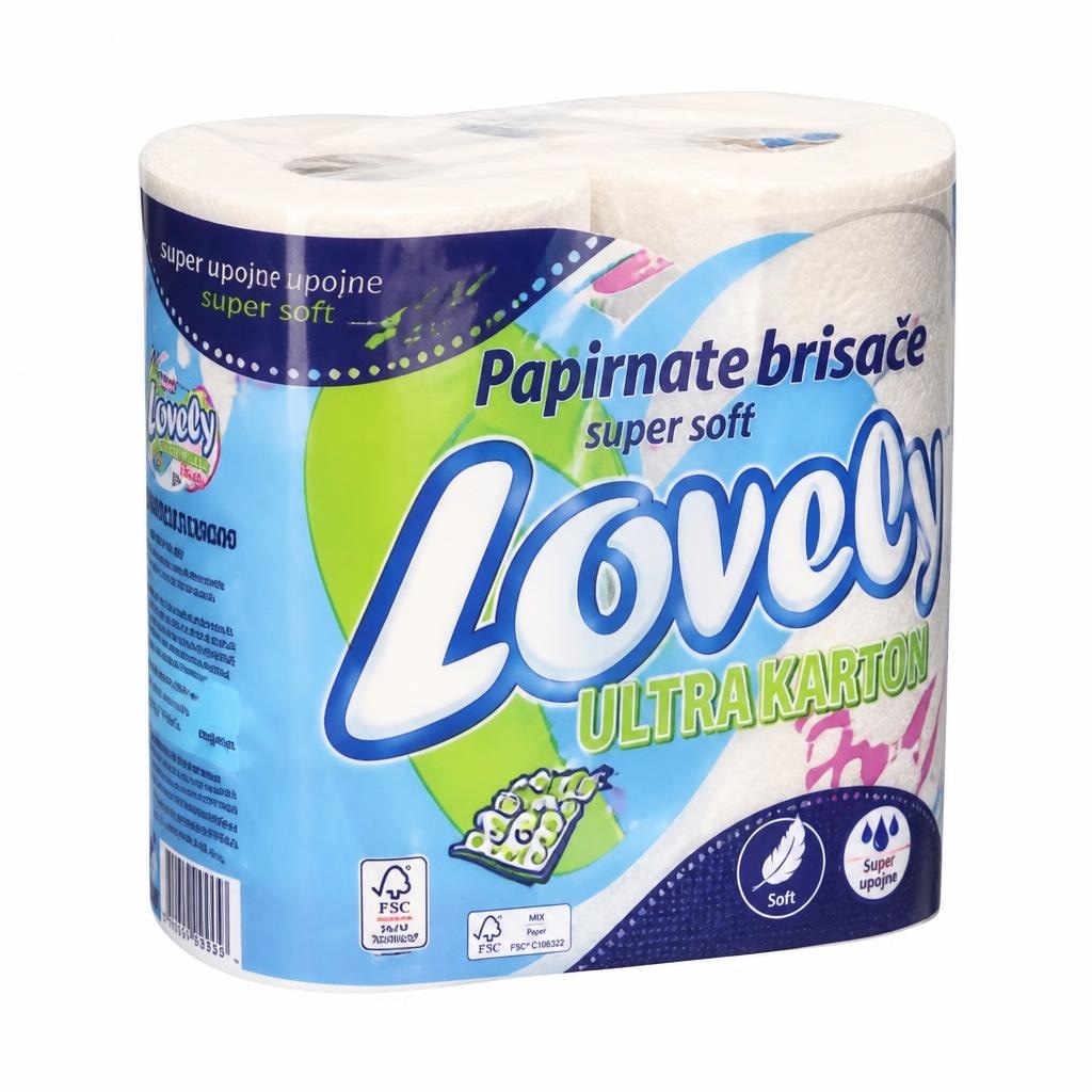 Lovely papirnate brisače 2/1 Akcija v trgovini Spar