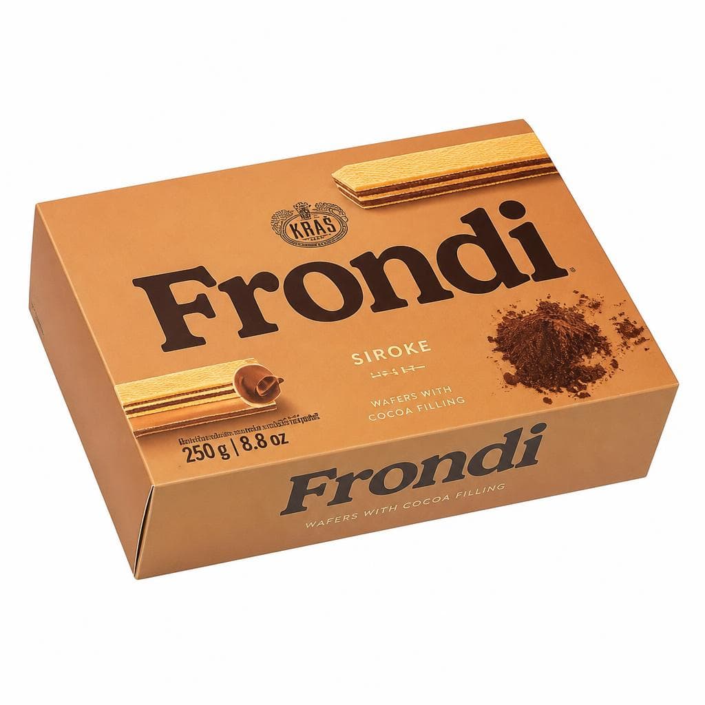 Vaflji Frondi 250 g Akcija v trgovini Spar