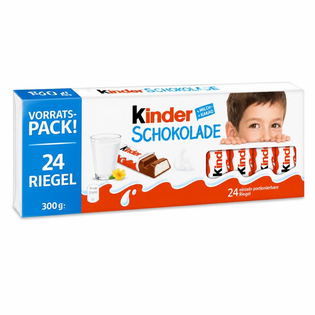 Kinder Chocolate mlečne čokoladice 300 g Akcija v trgovini Regal Shop