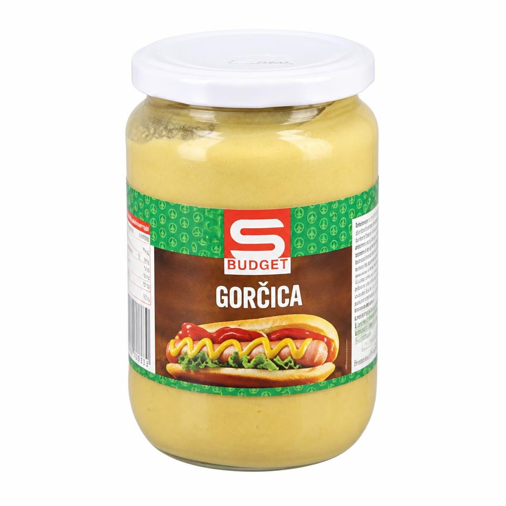S-Budget Gorčica 680 g - Akcija v trgovini Spar