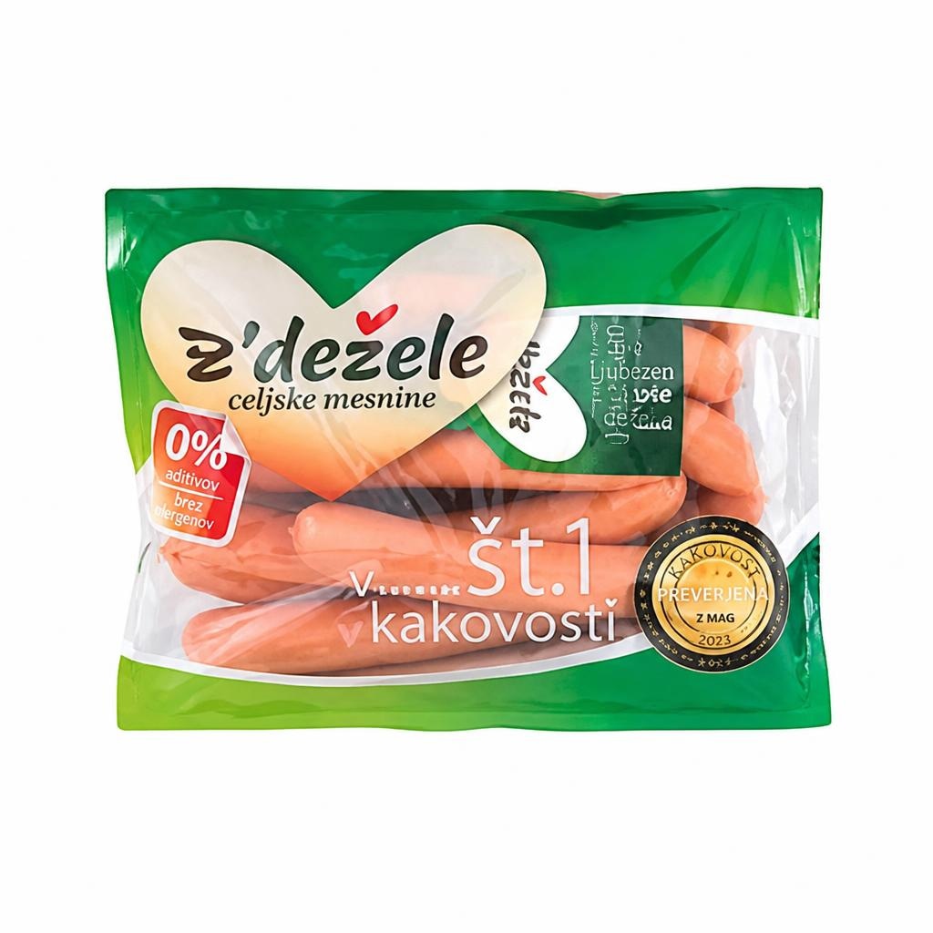 Hrenovke Z'dežele 1 kg Akcija v trgovini Tuš