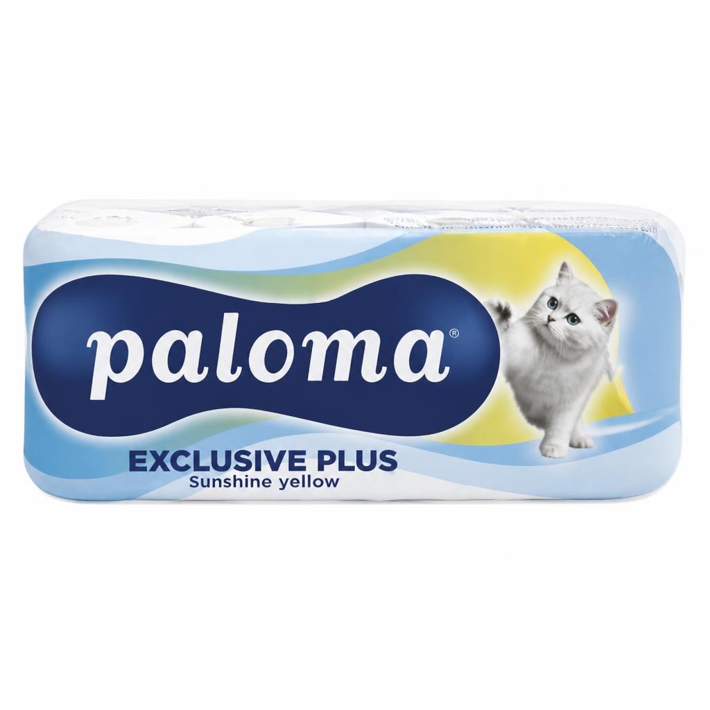Toaletni papir Paloma Exclusive 150 lističev, 10/1 Akcija v trgovini Mercator