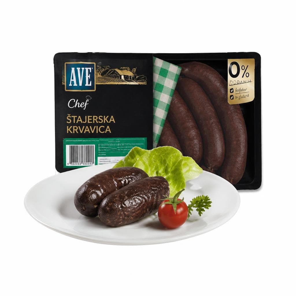 Ave Chef Štajerska krvavica, kolina ali prosena kolina 480 g Akcija v trgovini Jager