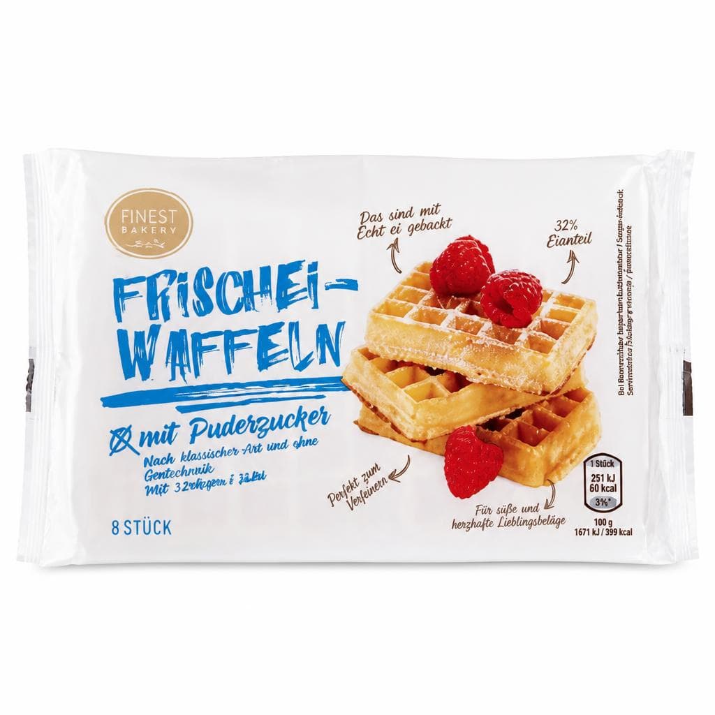 Finest Bakery Sveži jajčni vaflji 250 g Akcija v trgovini Hofer