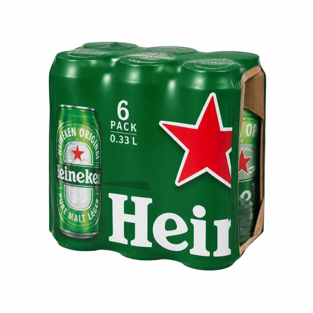 Pivo Heineken 6 x 0,33 l Akcija v trgovini Mercator
