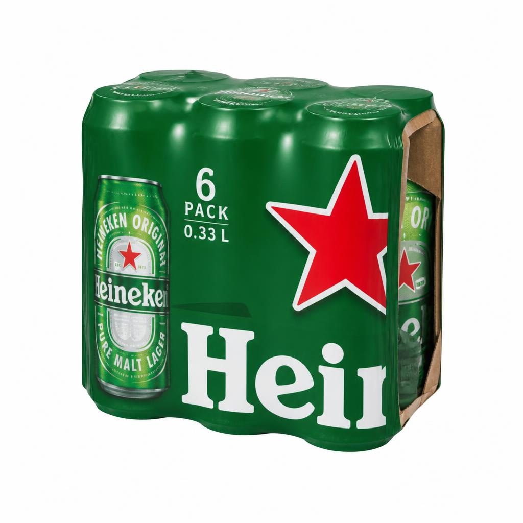 Pivo Heineken 6 x 0,33 l Akcija v trgovini Mercator