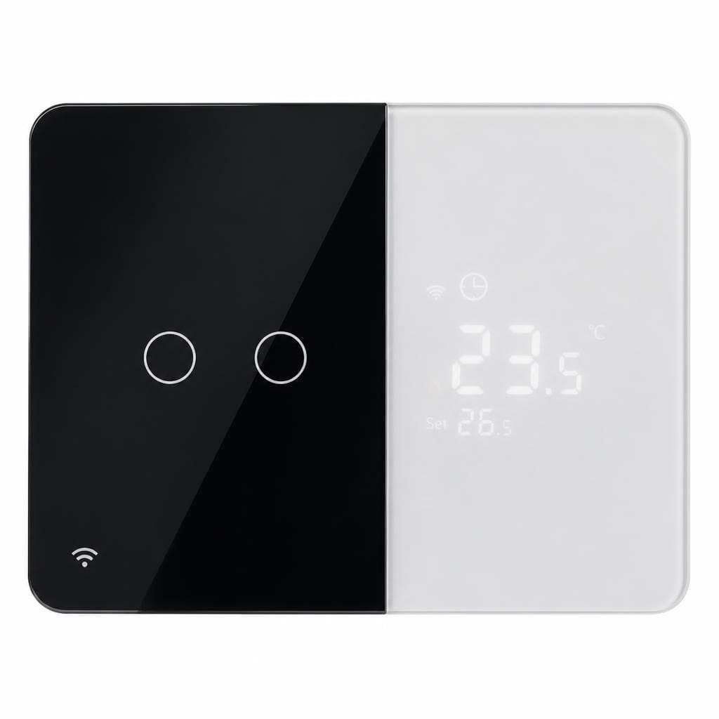 Elektro Smart Termostat WiFi 16 A ali 10A črn ali bel steklen Akcija v trgovini Jager