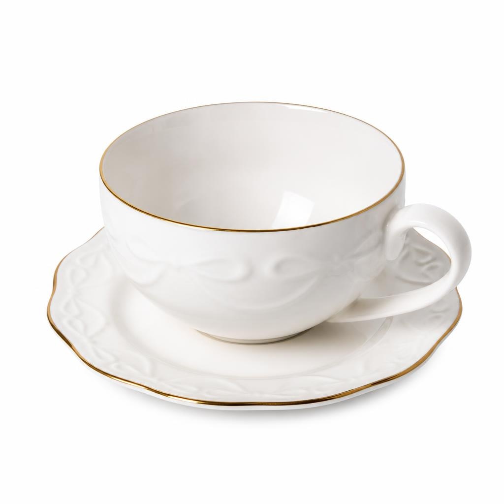 Porcelanasta skodelica s pod... 400 ml Akcija v trgovini Pepco