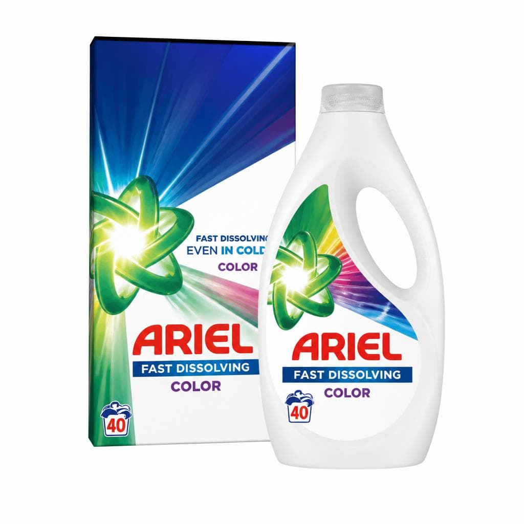 Detergent za pranje perila Ariel 1,8 l / 1,575 l / 2,2 kg / 1,925 kg / 30/1 / 26/1 Akcija v trgovini Mercator