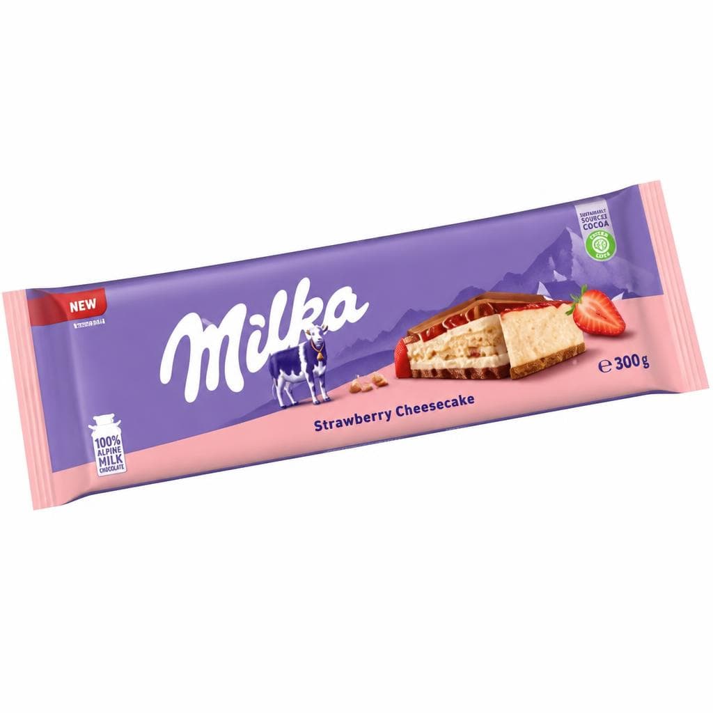 MILKA čokolada jagoda/cheesecake 300 g Akcija v trgovini Kompas Shop