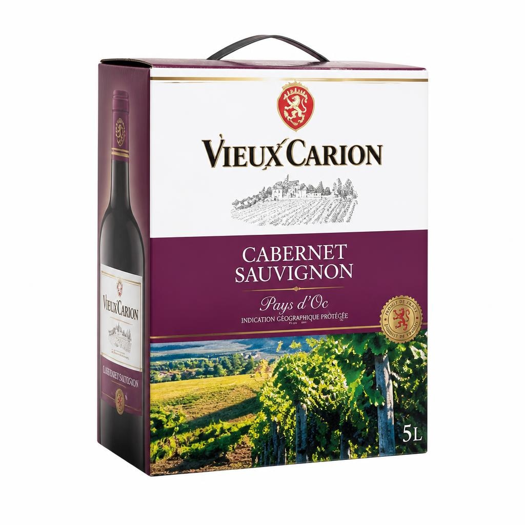 Vieux Carion Cabernet Sauvignon 5 l Akcija v trgovini E.Leclerc