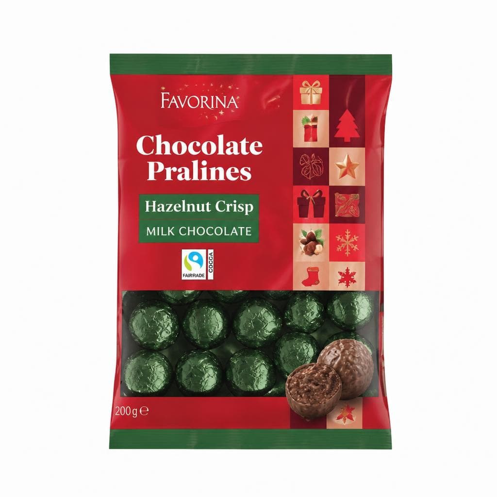 Favorina polnjeni pralineji 200 g Akcija v trgovini Lidl