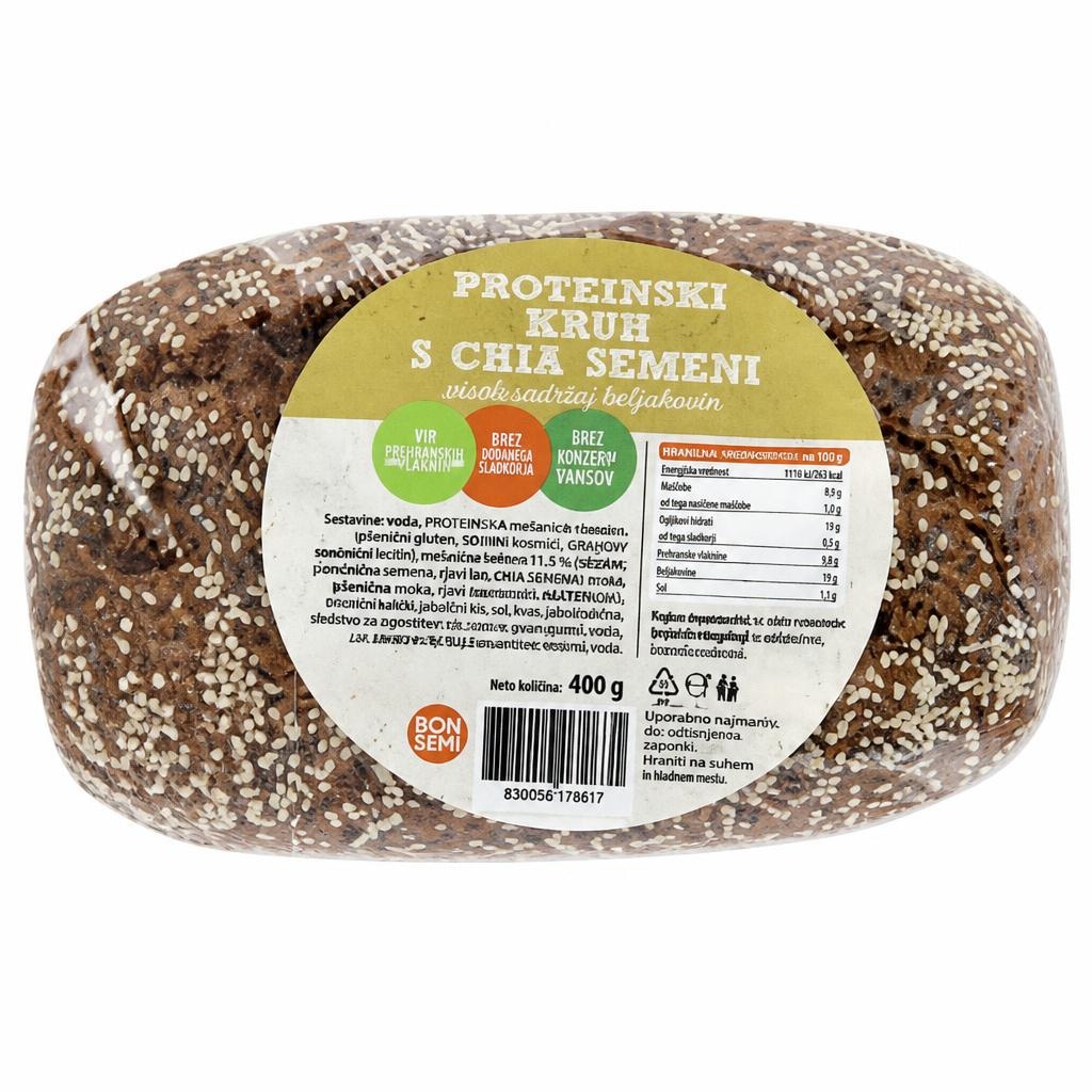 Proteinski kruh s chia semeni 400 g Don Don Akcija v trgovini Hofer