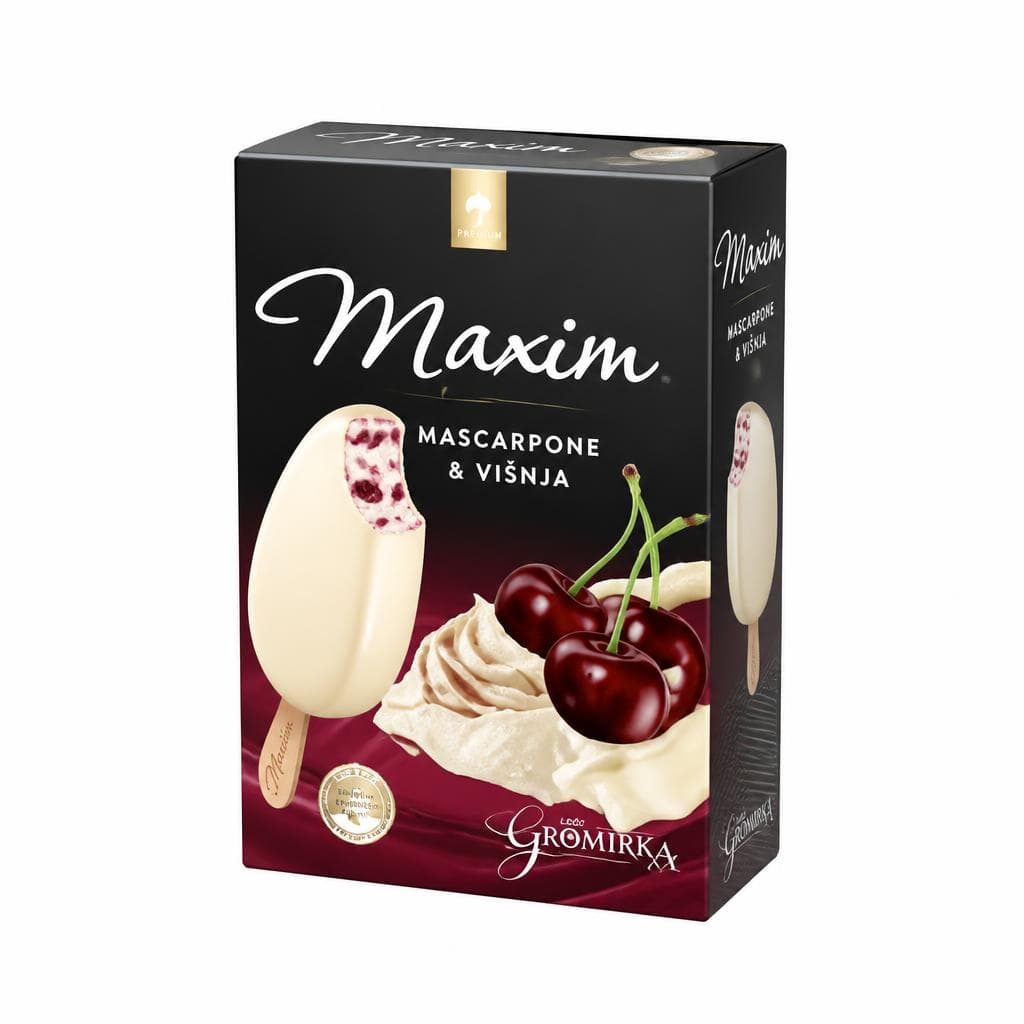 Sladoled Maxim 4 x 100 ml Akcija v trgovini Tuš