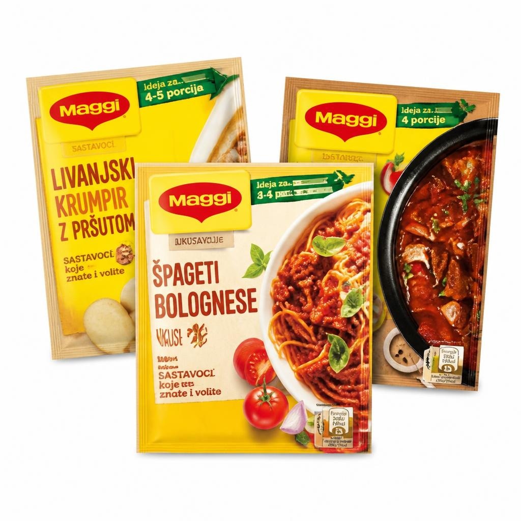 Mešanice začimb več vrst Maggi od 27 do 50 g Akcija v trgovini Spar