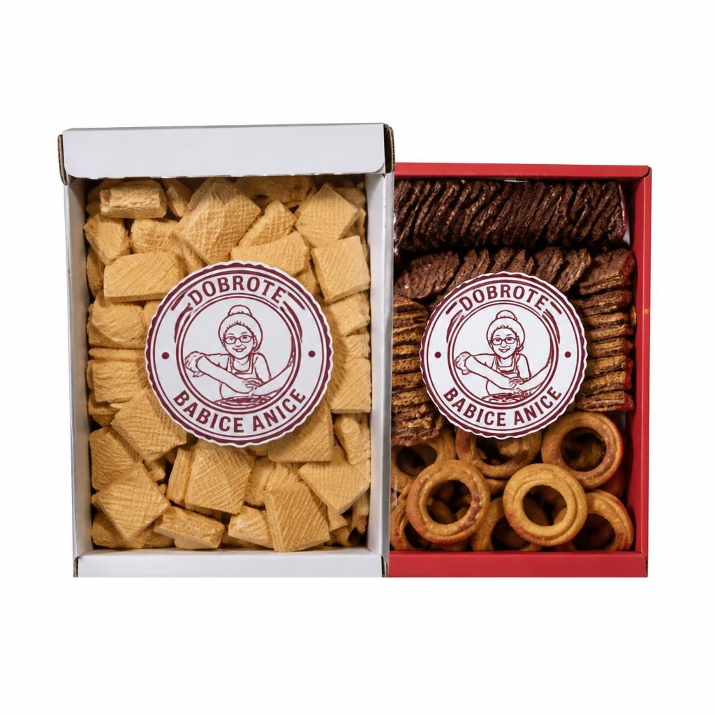 Napolitanke Dobrote babice Anice 400 g Akcija v trgovini E.Leclerc