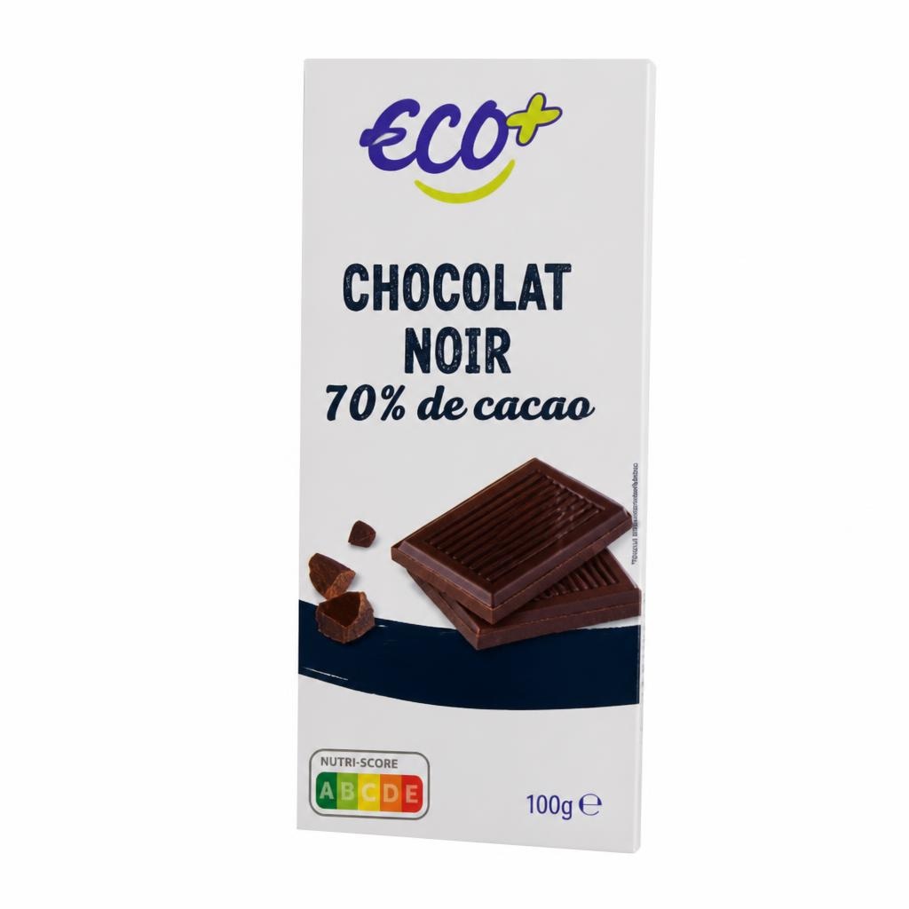 Eco+ Temna čokolada 100 g Akcija v trgovini E.Leclerc