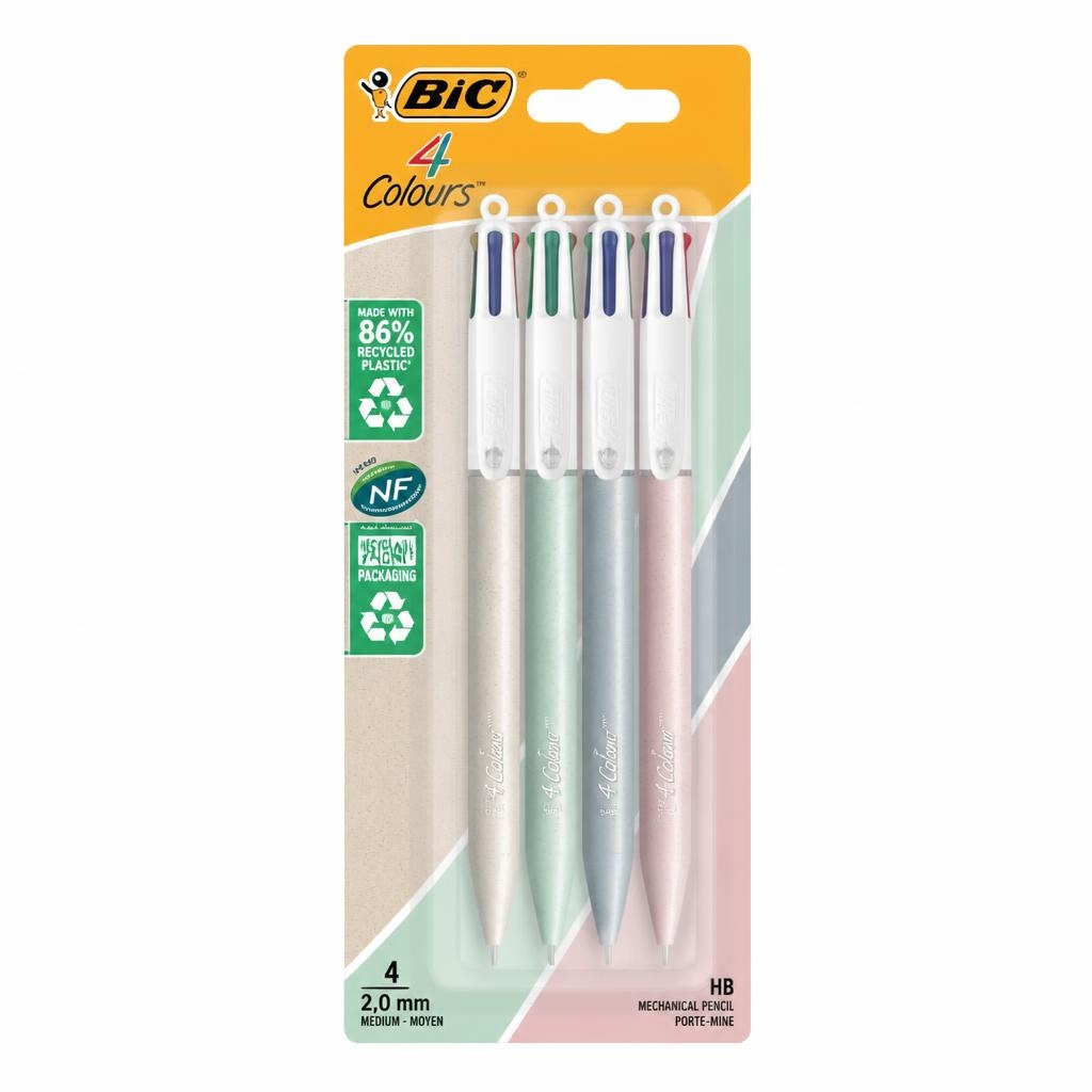 Kemični svinčnik BIC 4Colors Mineral Tones Akcija v trgovini Tedi