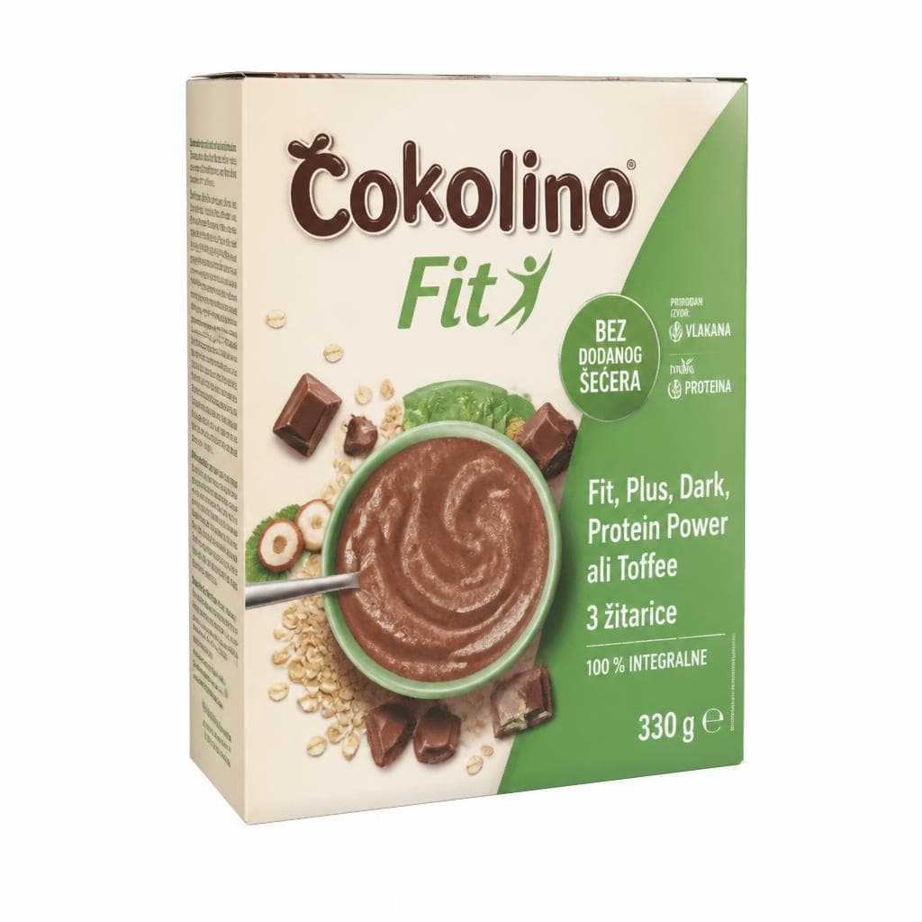Čokolino Fit, Plus, Dark, Protein Power ali Toffee 350 g ali 330 g Akcija v trgovini Spar