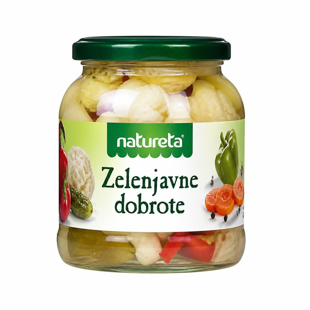 Zelenjavne dobrote 540 g, 530 g ali 280 g NATURETA Akcija v trgovini Mercator