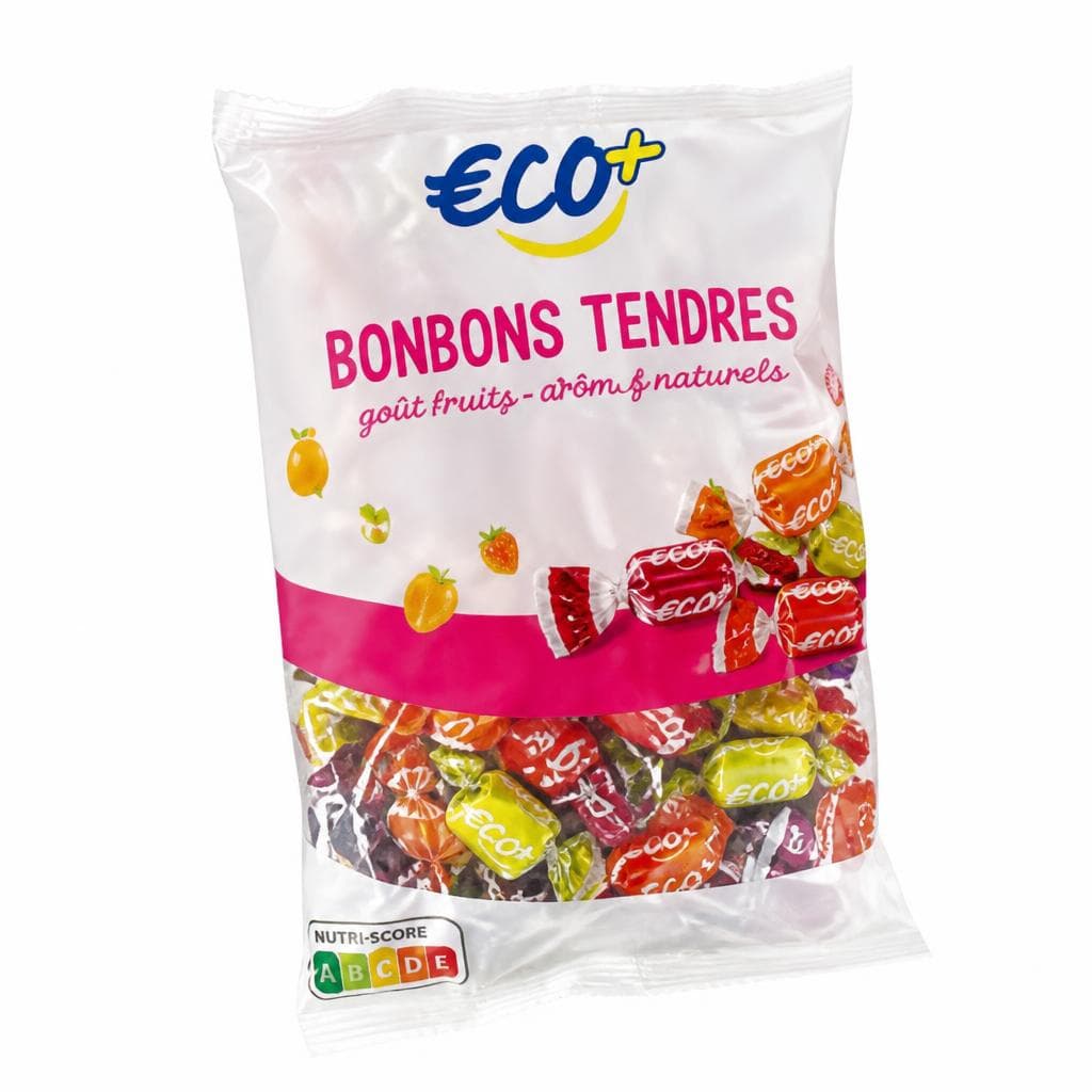 Mehki sadni bonboni 500 g ECO+ Akcija v trgovini E.Leclerc