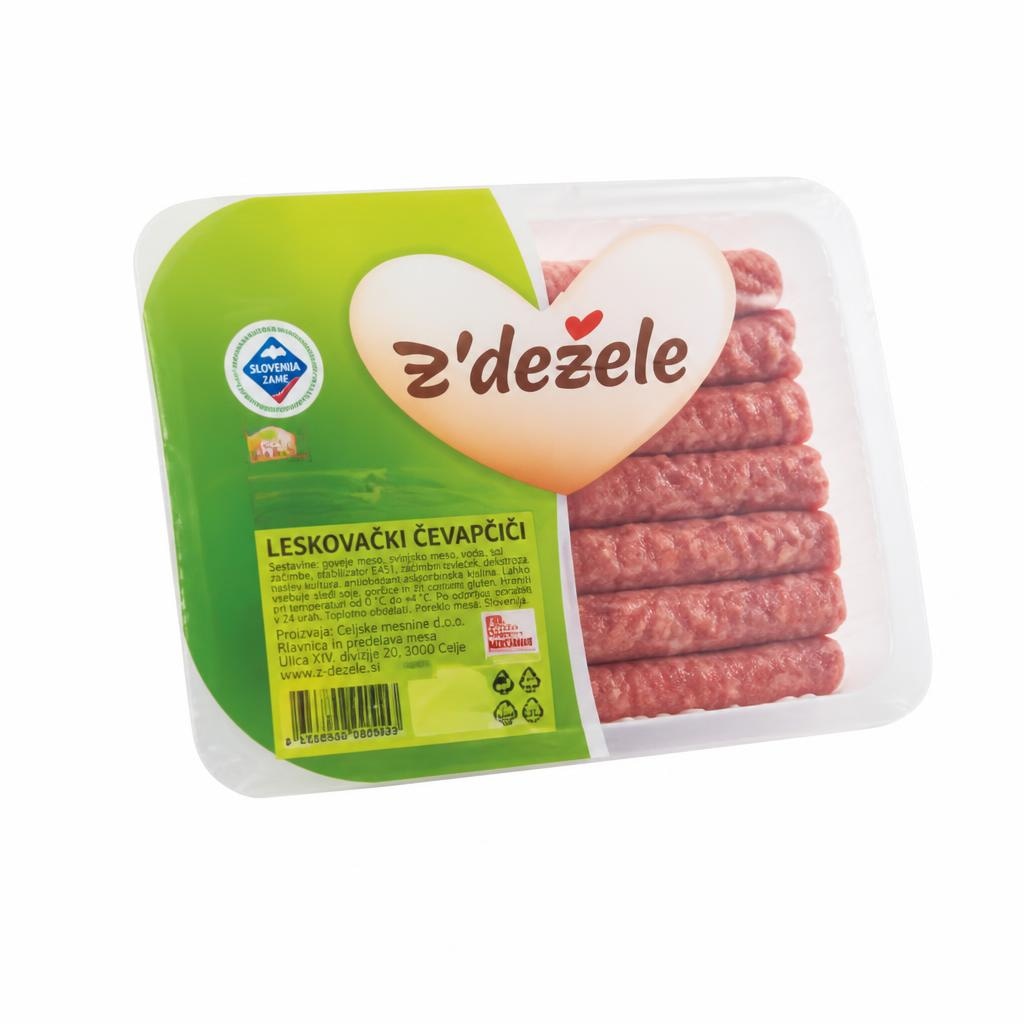 Leskovački čevapčiči Z'dežele 480 g - Akcija v trgovini E.Leclerc