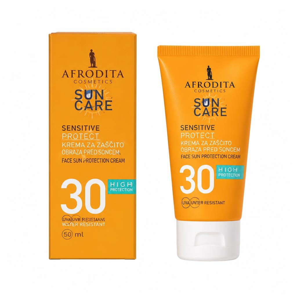 Afrodita Sun Care krema za zaščito obraza pred soncem 50 ml AFRODITA COSMETICS - Akcija v trgovini Dm