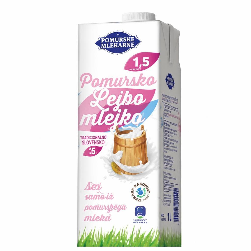 Pomursko mlejko 1 l Akcija v trgovini Tuš