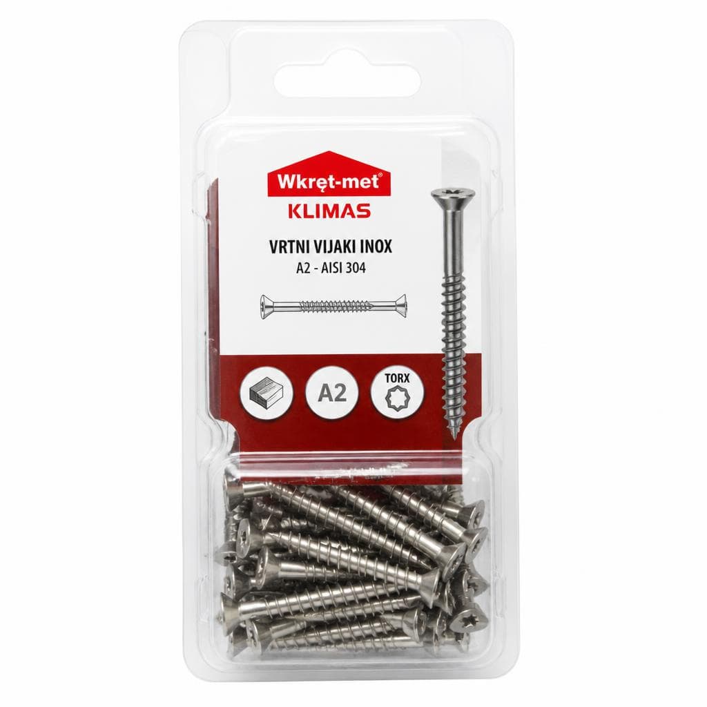 Wkręt-met Terasni inox vijaki A2 4 x 45 mm (200 kos) Akcija v trgovini Jager