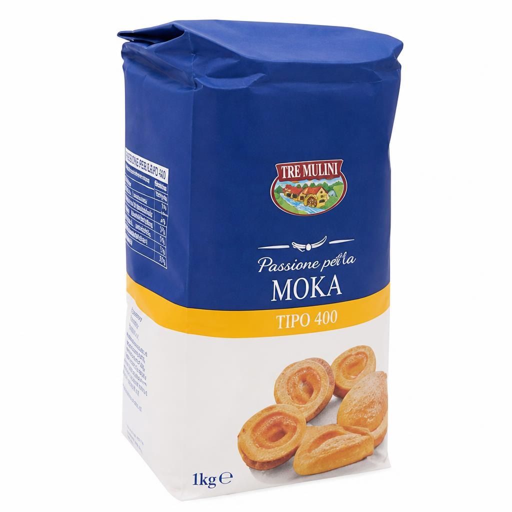 Pšenična ostra moka Tip 400 1 kg TRE MULINI - Akcija v trgovini Eurospin