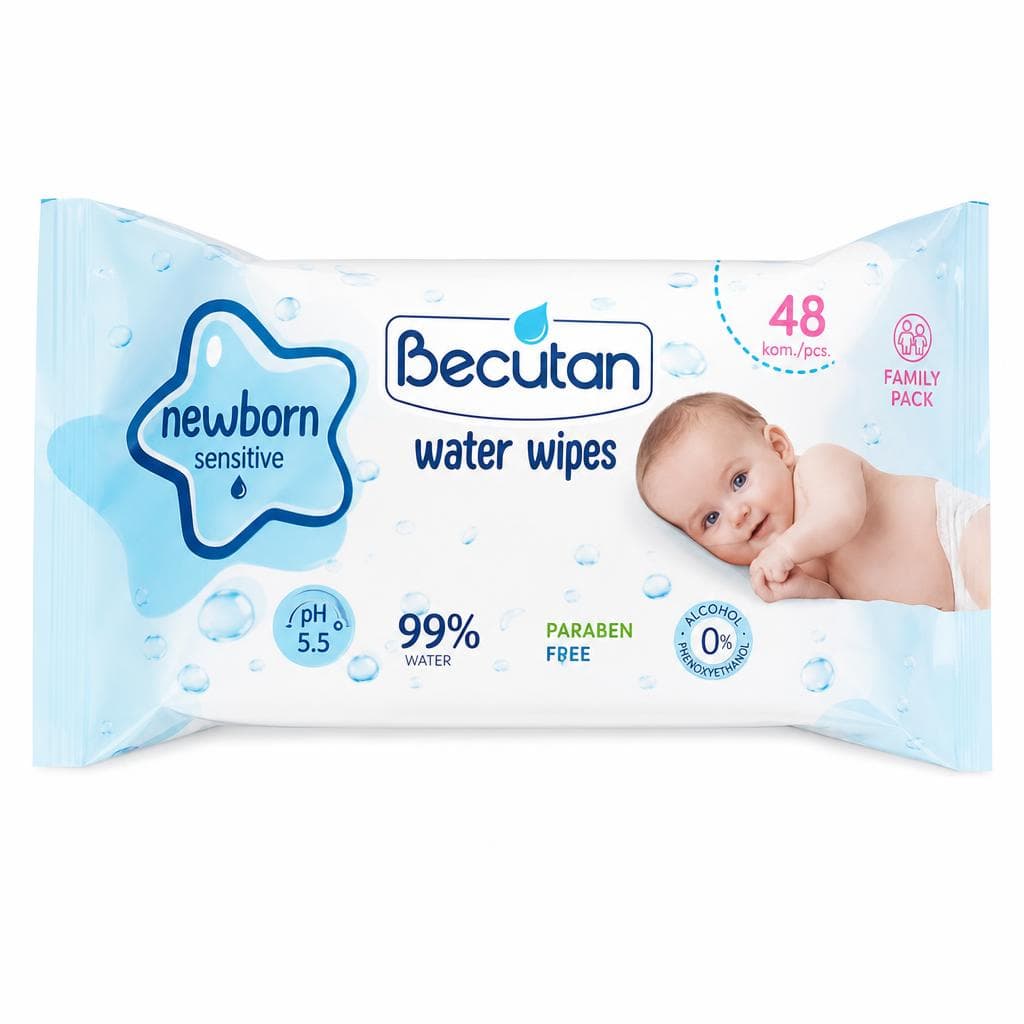 Becutan Aqua Vlažilni robčki 48/1 Akcija v trgovini Tuš