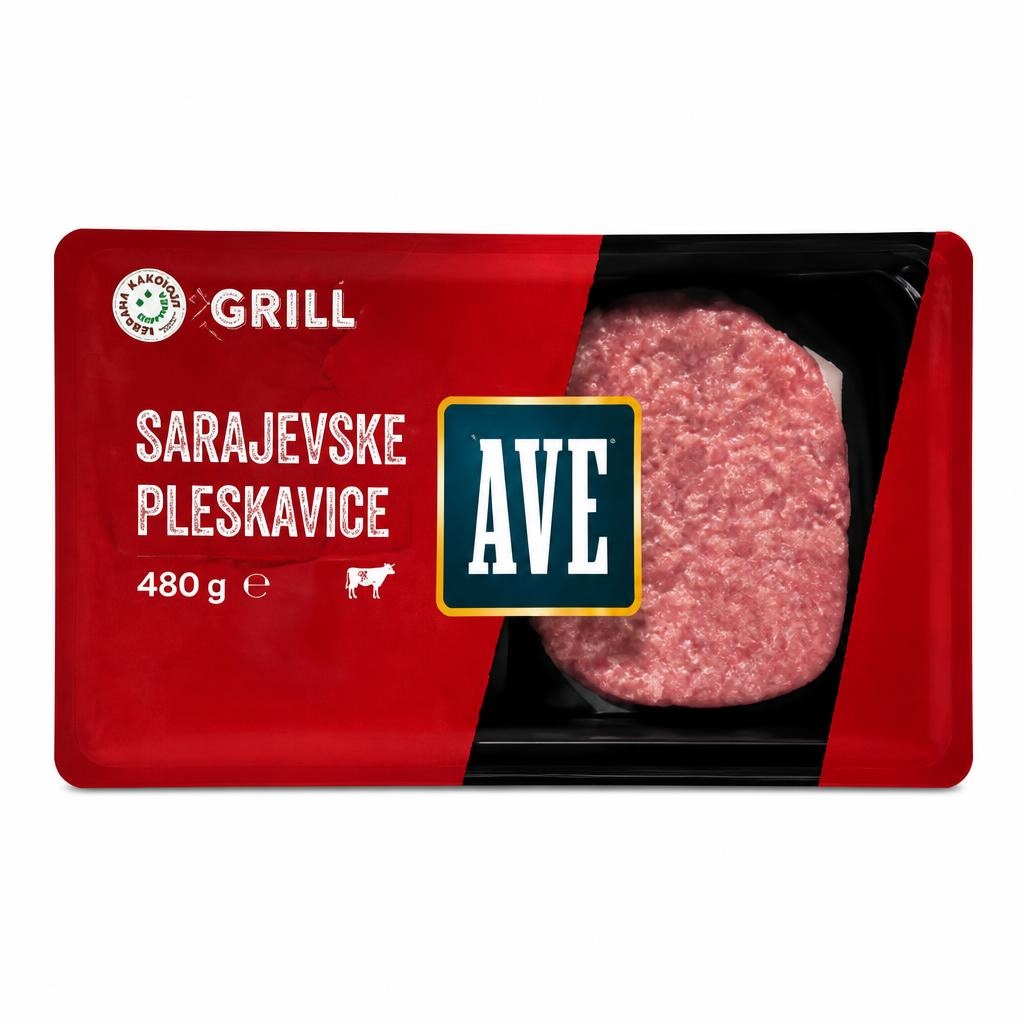 Sarajevske pleskavice Ave 480 g - Akcija v trgovini Jager