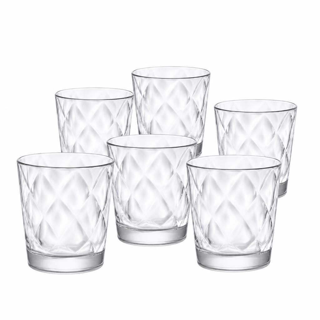 Komplet 6 steklenih kozarcev Kaleido 250 ml Akcija v trgovini Eurospin